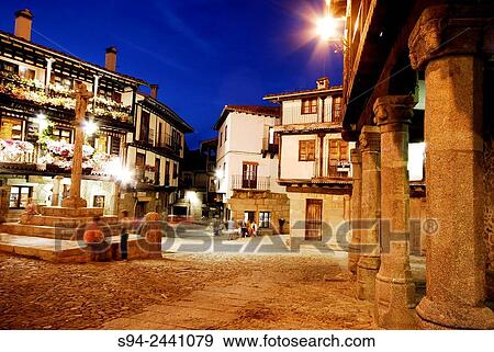Main square of La Alberca, Salamanca, Spain. View Large Photo Image Stock Photo - Main square of La Alberca, Salamanca, Spain.. Fotosearch