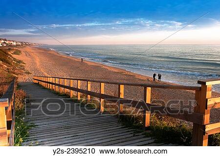 Stock Image - Mazagon beach, Mazagon, Huelva province, Region of Andalusia, Spain, Europe.. Fotosearch