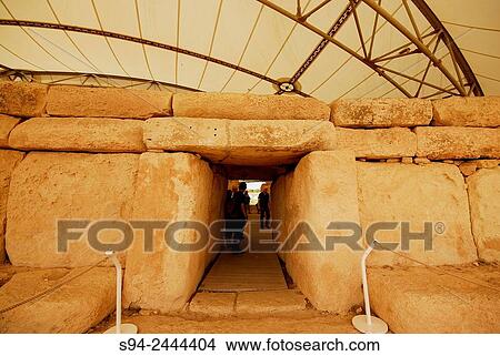 Megalithic temple of Hagar Qim in Malta island, Malta. View Large Photo Image Picture - Megalithic temple of Hagar Qim in Malta island, Malta.. Fotosearch