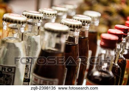 Stock Photography - Mercado San Miguel market, City centre, old street and buildings of Madrid.. Fotosearch