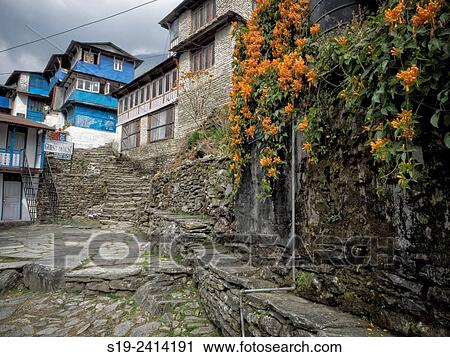 Nepal Trek. View Large Photo Image Stock Image - Nepal Trek.. Fotosearch