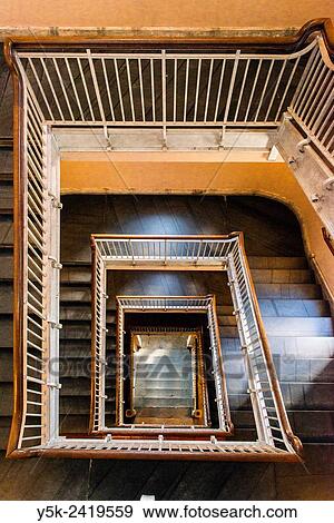 New York, USA. Staircase and stairs in the main building of the Museum of Immigration on Ellis Island. View Large Photo Image Stock Photo - New York, USA. Staircase and stairs in the main building of the Museum of Immigration on Ellis Island.. Fotosearch