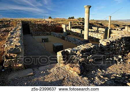 Stock Photo - Numancia archaeological site in Garray, Soria, Spain.. Fotosearch