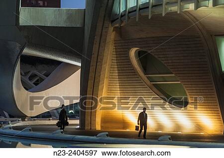 Stock Photo - Palau de les Arts Reina Sofia, Valencia, Spain. Fotosearch