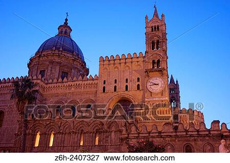 Palermo Cathedral, Palermo, Sicily. View Large Photo Image Stock Photo - Palermo Cathedral, Palermo, Sicily.. Fotosearch