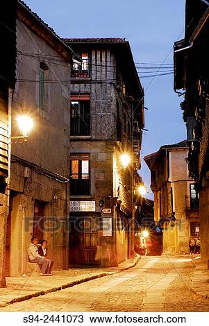 Pedestrian street of La Alberca, Salamanca, Spain. View Large Photo Image Stock Image - Pedestrian street of La Alberca, Salamanca, Spain.. Fotosearch