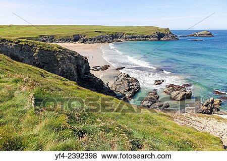 Porth Joke or Polly Joke beach near to Crantock Cornwall South West England UK. View Large Photo Image Stock Photo - Porth Joke or Polly Joke beach near to Crantock Cornwall South West England UK.. Fotosearch