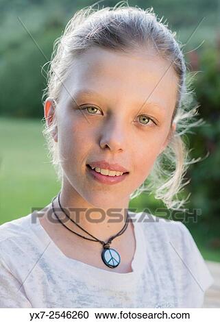 Portrait of a blond girl. View Large Photo Image Stock Image - Portrait of a blond girl.. Fotosearch