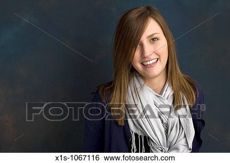 Portrait of young woman View Large Photo Image Stock Photograph - Portrait of young woman. Fotosearch