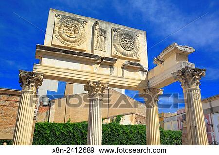 Roman Forum, Merida, Extremadura, Spain. View Large Photo Image Stock Photo - Roman Forum, Merida, Extremadura, Spain.. Fotosearch