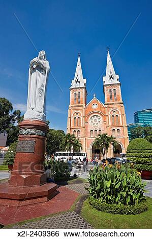 Saigon Notre-Dame Basilica, Ho Chi Minh City, Vietnam. View Large Photo Image Stock Photograph - Saigon Notre-Dame Basilica, Ho Chi Minh City, Vietnam.. Fotosearch