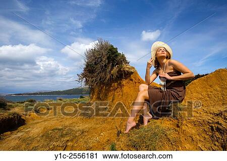 Stock Photo - Teen girl fanciful barefeet in wilderness View Large Photo Image Stock Image - Stock Photo - Teen girl fanciful barefeet in wilderness. Fotosearch
