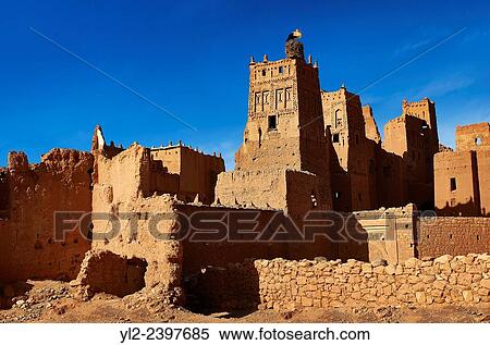 Stork nesting on the Glaoui Kasbah´s of Tamedaght in the Ounilla valley set surrounded by the hammada (stoney) desert in the foothills of the Altas mountains, Tamedaght, Morroco. View Large Photo Image Stock Photography - Stork nesting on the Glaoui Kasbah´s of Tamedaght in the Ounilla valley set surrounded by the hammada (stoney) desert in the foothills of the Altas mountains, Tamedaght, Morroco.. Fotosearch