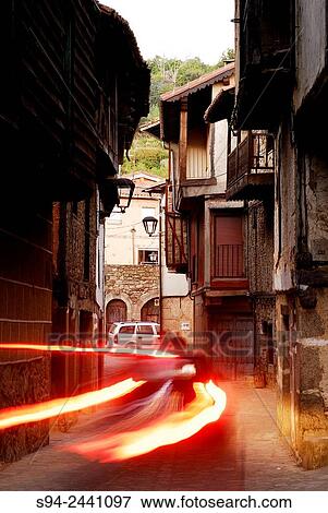 Street of San MartÃn in San Martin del Castañar, Salamanca, Spain. View Large Photo Image Stock Photo - Street of San MartÃn in San Martin del Castañar, Salamanca, Spain.. Fotosearch