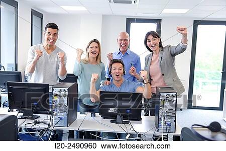 Team teachers. Computer Academy. View Large Photo Image Stock Image - Team teachers. Computer Academy.. Fotosearch