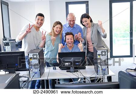 Team teachers. Computer Academy. View Large Photo Image Stock Image - Team teachers. Computer Academy.. Fotosearch