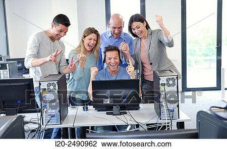 Team teachers. Computer Academy. View Large Photo Image Stock Image - Team teachers. Computer Academy.. Fotosearch