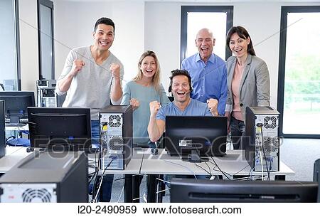 Team teachers. Computer Academy. View Large Photo Image Stock Photo - Team teachers. Computer Academy.. Fotosearch