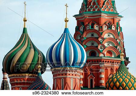 Stock Image - Temples of Moscow, Russia. Fotosearch