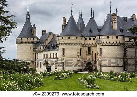 The beautiful Château de Chaumont-sur-Loire (Chaumont Castle) in the Loire Valley, Loir-et-Cher, France, Europe View Large Photo Image Stock Photo - The beautiful Château de Chaumont-sur-Loire (Chaumont Castle) in the Loire Valley, Loir-et-Cher, France, Europe. Fotosearch