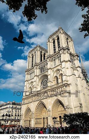 The Cathedral of Notre Dame, Paris, France. View Large Photo Image Stock Photography - The Cathedral of Notre Dame, Paris, France.. Fotosearch