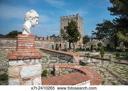 The reconstructed Venetian fortress which now houses the Museum at Ancient Butrint, southern Albania. View Large Photo Image Stock Photography - The reconstructed Venetian fortress which now houses the Museum at Ancient Butrint, southern Albania.. Fotosearch