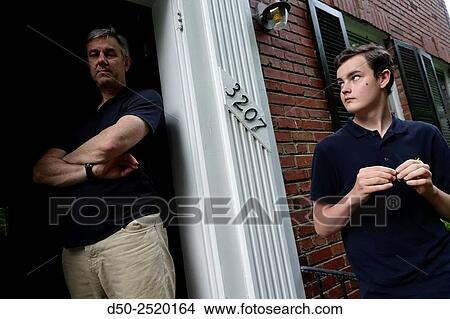 Uncle and nephew in door, Washington D. C., USA View Large Photo Image Picture - Uncle and nephew in door, Washington D. C., USA. Fotosearch