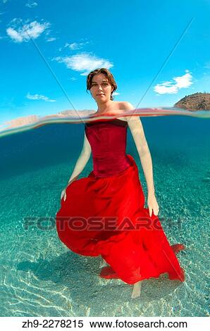 Underwater fashion in Aegean Sea, island Symi, Greece. View Large Photo Image Stock Photography - Underwater fashion in Aegean Sea, island Symi, Greece.. Fotosearch