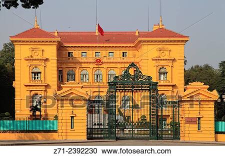 Stock Image - Vietnam, Hanoi, Presidential Palace,.. Fotosearch