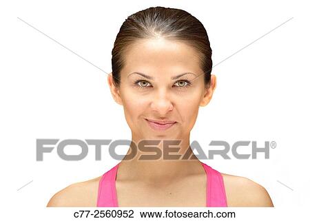 Stock Image - Woman portrait. Fotosearch
