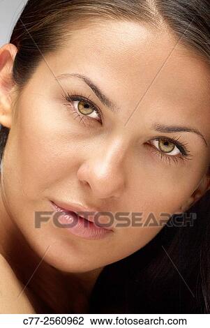 Stock Image - Woman portrait. Fotosearch