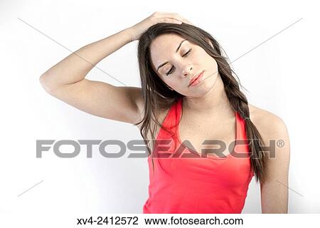 Young Woman doing Fitness in her home. View Large Photo Image Stock Image - Young Woman doing Fitness in her home.. Fotosearch