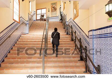 -Woman upstairs in Bullfighting place- Alicante (Spain). View Large Photo Image Stock Image - -Woman upstairs in Bullfighting place- Alicante (Spain).. Fotosearch