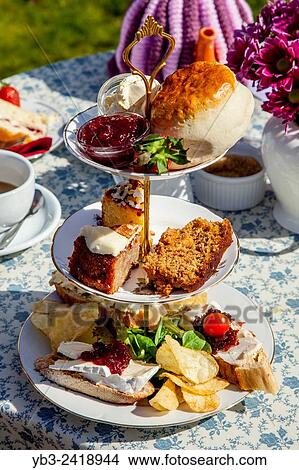 A Traditional Afternoon Tea, Glynde, Sussex, UK. View Large Photo Image Picture - A Traditional Afternoon Tea, Glynde, Sussex, UK.. Fotosearch