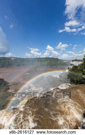 A view from the upper trail, Iguaz Falls National Park, Misiones, Argentina, South America. View Large Photo Image Stock Photo - A view from the upper trail, Iguaz Falls National Park, Misiones, Argentina, South America.. Fotosearch