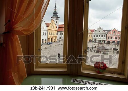 A view of Masaryk Square in Pelhrimov, a town located approximately half-way between Prague and Brno. View Large Photo Image Stock Image - A view of Masaryk Square in Pelhrimov, a town located approximately half-way between Prague and Brno.. Fotosearch