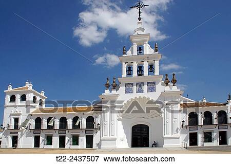 Aldea del Roc? o (Huelva) Spain. The Sanctuary of Our Lady of Rocio. View Large Photo Image Stock Photo - Aldea del Roc? o (Huelva) Spain. The Sanctuary of Our Lady of Rocio.. Fotosearch