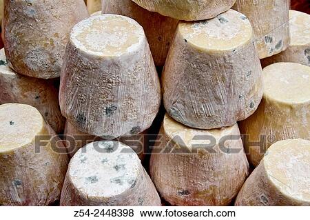 Stock Photo - Alfuelgal pitu cheese, Grado, Asturias, Spain. Fotosearch