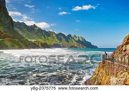 Almaciga, Taganana Coast, Tenerife, Canary Islands, Spain. View Large Photo Image Stock Photography - Almaciga, Taganana Coast, Tenerife, Canary Islands, Spain.. Fotosearch