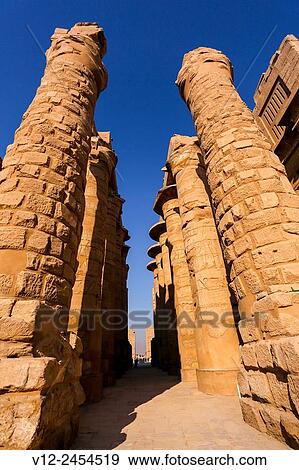 Amun-Re Temple, complex of temples at Karnak, Luxor, Upper Egypt View Large Photo Image Stock Photo - Amun-Re Temple, complex of temples at Karnak, Luxor, Upper Egypt. Fotosearch