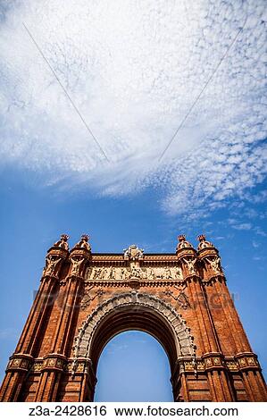 Arc de Triomf, Barcelona, Spain. View Large Photo Image Stock Photograph - Arc de Triomf, Barcelona, Spain.. Fotosearch