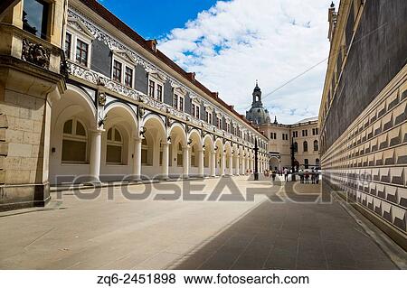 Arcades in the Old Town of Dresden, Saxony, Germany. View Large Photo Image Stock Photo - Arcades in the Old Town of Dresden, Saxony, Germany.. Fotosearch
