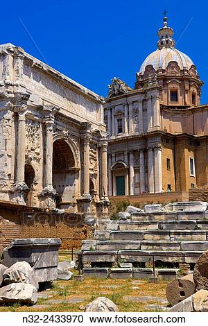 Arch of Septimius Severus, Roman Forum, Rome, Lazio, Italy, Europe. View Large Photo Image Stock Image - Arch of Septimius Severus, Roman Forum, Rome, Lazio, Italy, Europe.. Fotosearch