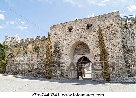 Arco de la Villa, Coca. Segovia province. Castile-Leon. Spain. View Large Photo Image Stock Image - Arco de la Villa, Coca. Segovia province. Castile-Leon. Spain.. Fotosearch
