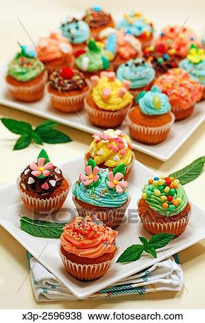 Assorted cupcakes. View Large Photo Image Stock Photo - Assorted cupcakes.. Fotosearch