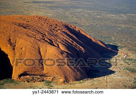 Australia, Northern Territory, Uluru Kata Tjuta National park, Ayers rock aerial view View Large Photo Image Stock Image - Australia, Northern Territory, Uluru Kata Tjuta National park, Ayers rock aerial view. Fotosearch