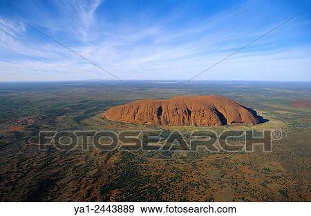 Australia, Northern Territory, Uluru Kata Tjuta National park, Ayers rock aerial view View Large Photo Image Stock Photo - Australia, Northern Territory, Uluru Kata Tjuta National park, Ayers rock aerial view. Fotosearch