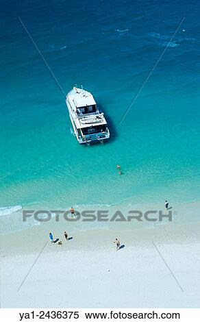 Australia, Queensland, Whitsunday island, Whitehaven beach aerial view View Large Photo Image Stock Photography - Australia, Queensland, Whitsunday island, Whitehaven beach aerial view. Fotosearch