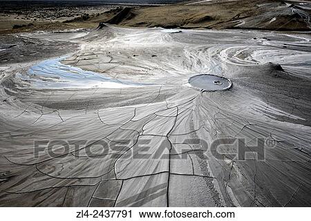 Azerbaijan, Shirvan National Park, mud volcano. View Large Photo Image Stock Image - Azerbaijan, Shirvan National Park, mud volcano.. Fotosearch
