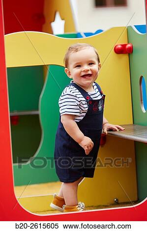 Stock Photography - Baby. Playground. Getaria. Gipuzkoa. Basque Country. Spain. Fotosearch